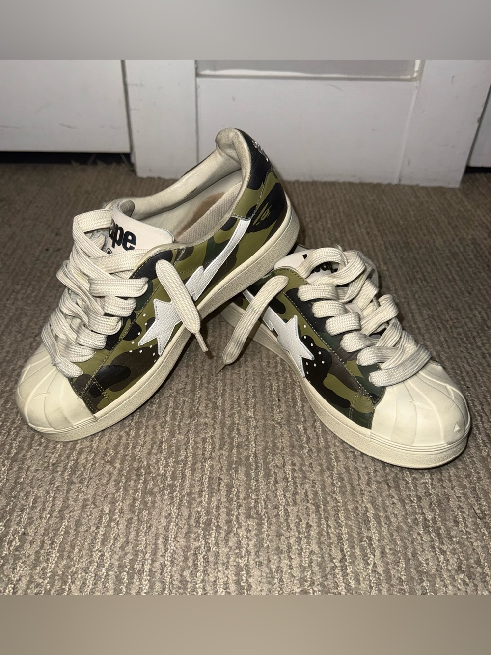 BAPE x Adidas Superstar 80s 'ABC Camo' Shoes